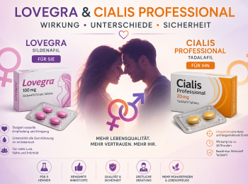 Lovegra & Cialis Professional: Wirkung, Unterschiede und Nebenwirkungen